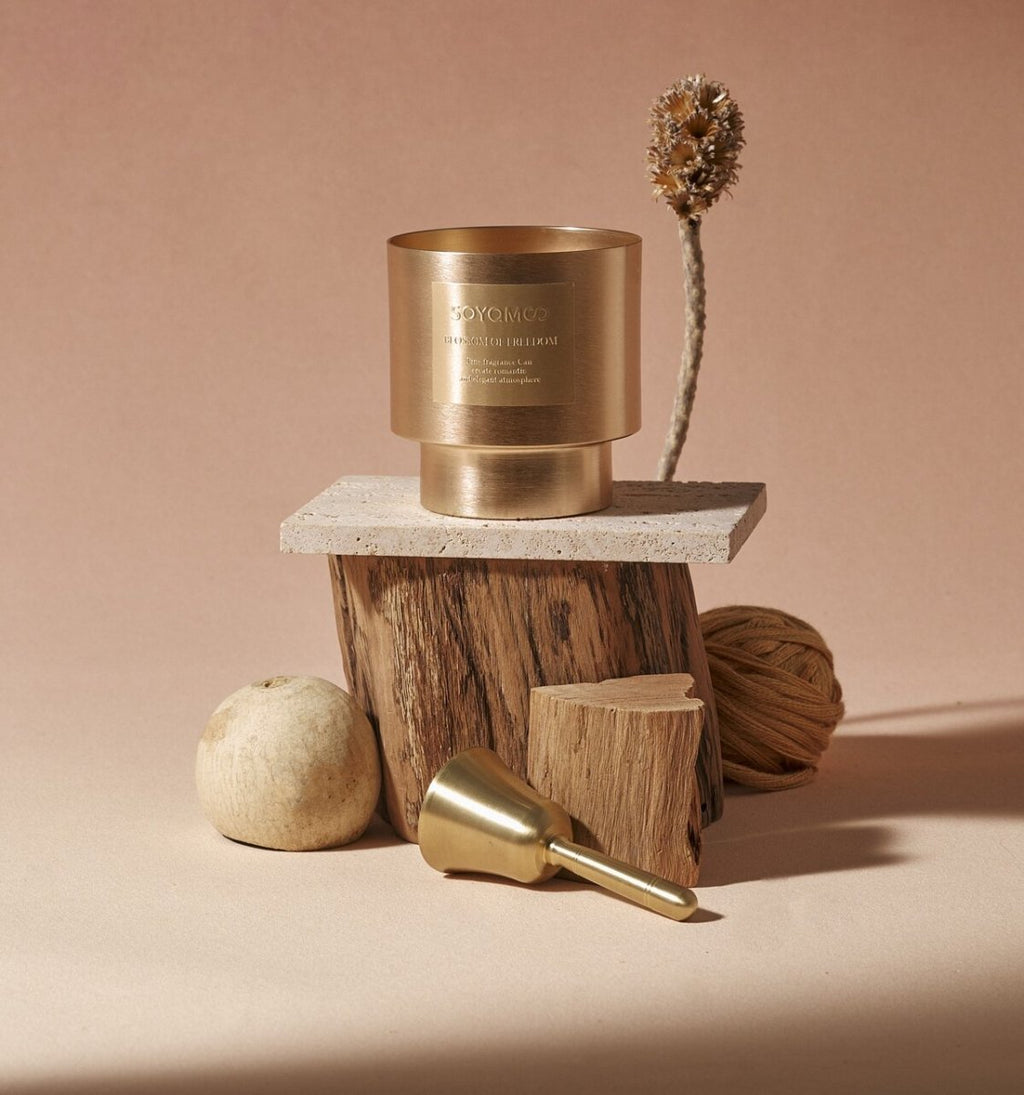 Bougie parfumée de luxe « Cigare Cubain » – Boîte métal élégante